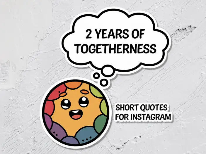 2 Years of Togetherness Short Quotes for Instagram