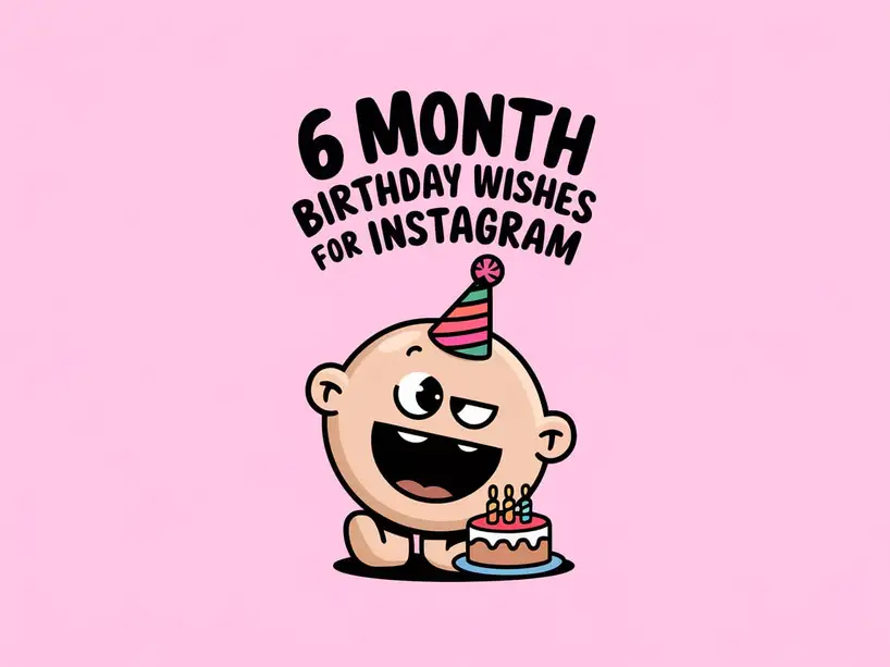 6 Month Birthday Wishes for Instagram