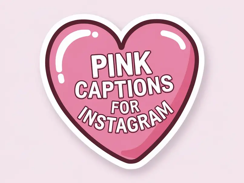 Pink Captions for Instagram