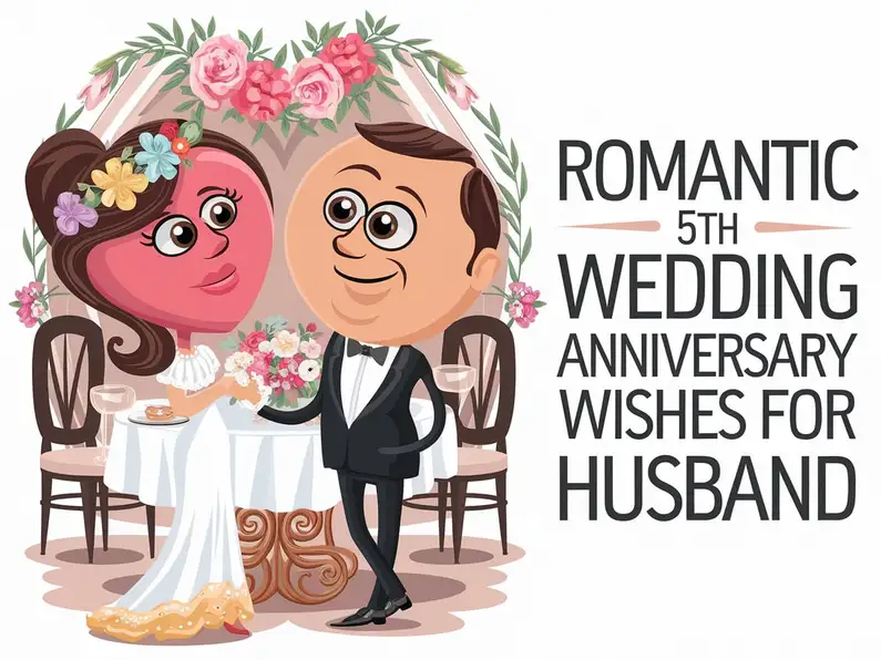 Romantic 5th Wedding Anniversary Wishes for Husband